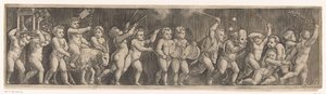 Fries mit Umzug von Putti von Meester van de Dobbelsteen