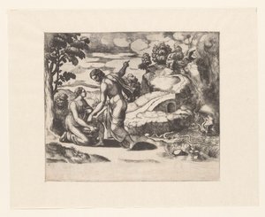 Venus schickt Psyche zu einer von Drachen bewachten Quelle