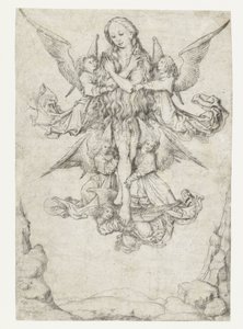 Die Erhebung der Hl. Maria Magdalena mit fünf Engeln
