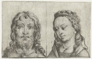 Die Köpfe von Christus und Maria von Meester van het Amsterdamse Kabinet