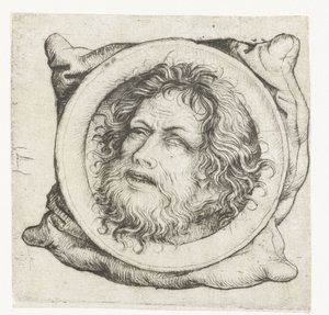 Der Kopf von Johannes dem Täufer auf einer Schüssel von Meester van het Amsterdamse Kabinet