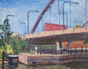Damenbrücke vom Fluss, 2011