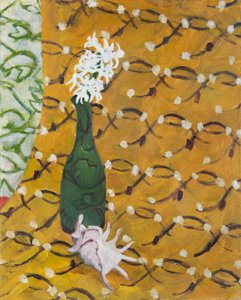 Muschel mit Blumen und drei Mustern