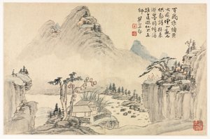 Landschaften in verschiedenen Stilen nach alten Meistern, 1690 von Mei Qing
