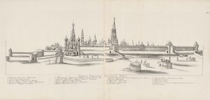Moskauer Kreml vom Osten gesehen, 1661-1662