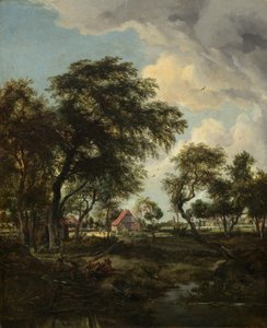 Ein Bauernhof im Sonnenlicht