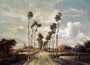 Die Allee in Middelharnis von Meindert Hobbema