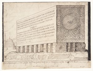 Ein Sarkophag in Konstantinopel von Melchior Lorck