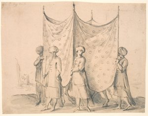Eine türkische Braut zu Pferd von Melchior Lorck