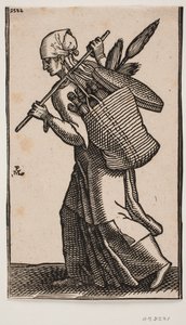 Besenverkäufer von Melchior Lorck