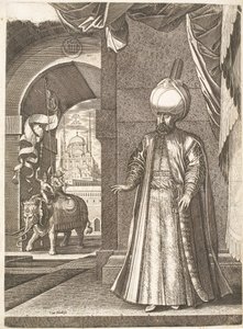 Porträt von Sultan Suleiman dem Prächtigen (stehend)