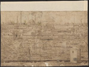 Ansicht von Konstantinopel, Blatt 8, Melchior Lorck, 1559