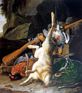 Ein Stillleben mit totem Wild von Melchior de Hondecoeter
