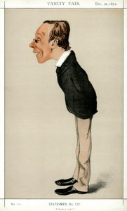Ein radikaler Führer, Henry Fawcett MP, britischer Politiker und Ökonom, 1872 von Melchiorre Delfico