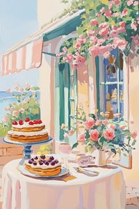 Französisches Dessertcafé