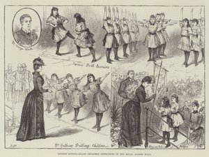 Kinder des Londoner Schulvorstands üben in der Royal Albert Hall von Melton Prior