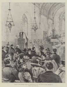 Eröffnung der restaurierten Kirche in Shernbourne durch HRH den Prinzen von Wales, 24. Dezember von Melton Prior