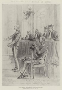 Das Dreyfus-Gericht in Rennes von Melton Prior