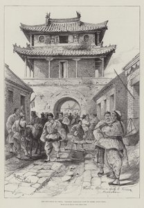 Die Situation in China, westliches Eingangstor zu Tsimo, Kiao-Chau von Melton Prior