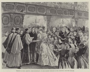 Hochzeit von Herrn Asquith, Innenminister, mit Fräulein Margot Tennant, in St. George