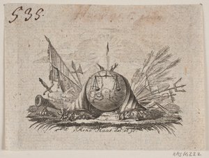 Vignette zu A. Schytte "Dänemarks und Norwegens natürliche und politische Verfassung", Teil I von Meno Haas