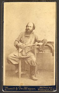 Porträt eines unbekannten Mannes mit Balalaika von Merritt and Van Wagner