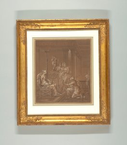 Zeichnung, Tapetendesign von Merry Joseph Blondel