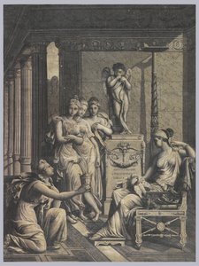 Psyche bringt Venus einen Becher Wasser aus dem Jungbrunnen