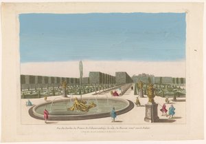 Ansicht des Brunnens im Garten des Palais Schwarzenberg in der Nähe von Wien von Mesard
