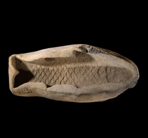 Mesopotamien: Terrakottaform in Fischform