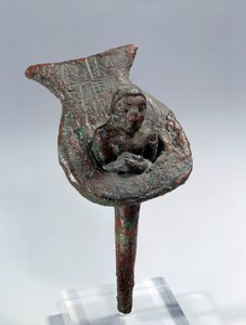 Mesopotamien: Gründungsfigur (Nagel und seine Kupferstütze) von Ur Nanshe, Prinz von Lagash, 2800 v. Chr. von Mesopotamian Mesopotamian