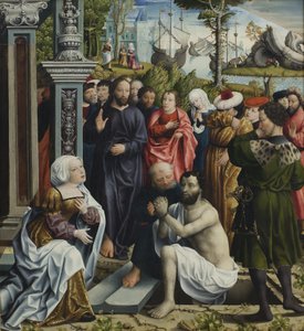 Die Auferweckung des Lazarus von Mesteren for Skt. Maria Magdalena Legenden