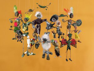 Tag der Toten Figuren aus Oaxaca von Mexican School
