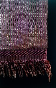 Detail eines Rebozo, spätes 19. Jahrhundert von Mexican School
