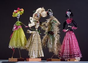 Damen des Tages der Toten aus Oaxaca von Mexican School