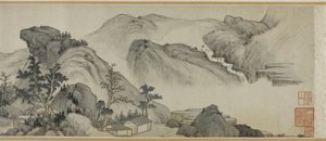 Einsiedlerbehausungen in den Herbstbergen von Mi Wanzhong