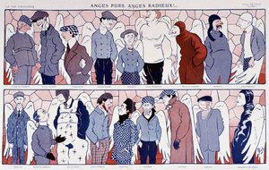 Charges des aviateurs berühmte Engel (Porträtgalerie) - in „La Vie Parisienne“ 11/12/1909 von Mich