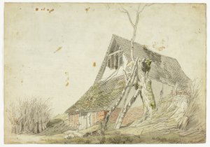 Bauernhaus in Ruinen von Michael Angelo Rooker