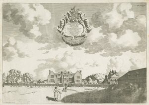 Bentley Hall: Kupferstich, [1686] von Michael Burghers