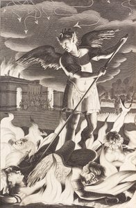 Illustration zu John Miltons Paradise Lost, 1688 von Michael Burghers