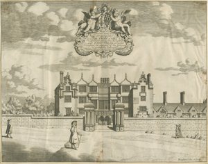 Keele Hall: Kupferstich, undatiert [1653-1686] von Michael Burghers