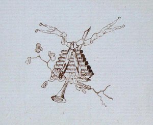 Zeichnung aus Michael Faradays Sammelalbum