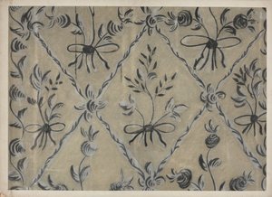 Freihand dekorierte Wand, ca. 1939