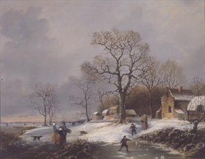 Niederländische Winterszene von Michael Matthews