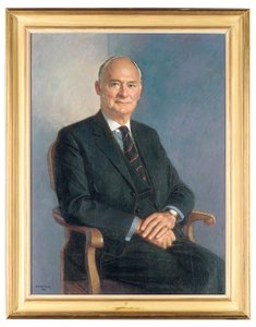 Porträt von Henry Lambert, sitzend von Michael Noakes