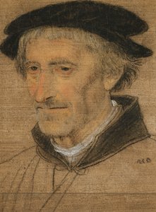 Porträt eines Mannes, Büste, mit schwarzem Hut