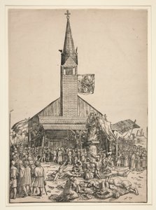 Die Wallfahrt zur Kirche der Schönen Jungfrau in Regensburg von Michael Ostendorfer