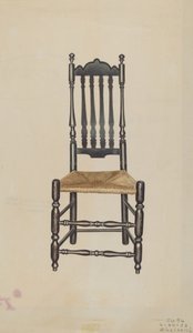 Banister-Rückseitenstuhl, 1938