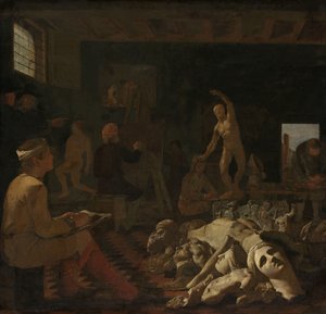 Das Atelier eines Malers