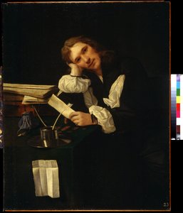 Porträt eines jungen Mannes, Selbstporträt, Gemälde von Michiel Sweerts (1618-1664)